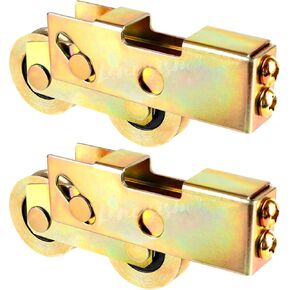 1Pcs Sliding Door Tandem Roller, Heavy-Duty 1-1/4 Inch Sliding Door Tandem Roller Assembly Sliding Glass Door Rollers Replacement, 120kg/265lbs Load Capacity for Sliding Glass Door Screen