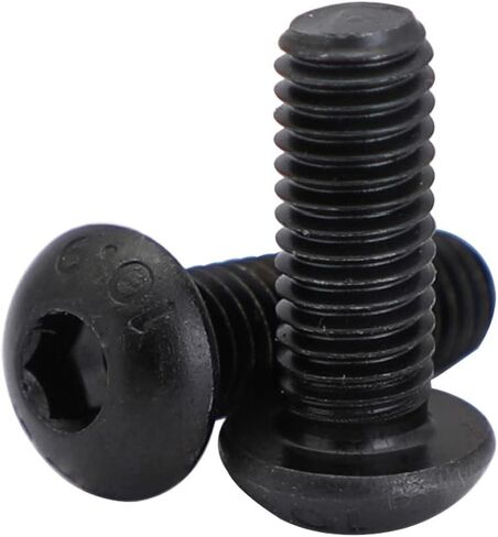 براغي بغطاء مقبس رأس 1/4-20 × 5/8 بوصة، محرك مقبس ألين، فئة سبائك الصلب 10.9، أكسيد أسود، خيط كامل، عبوة من 30 قطعة in Kuwait