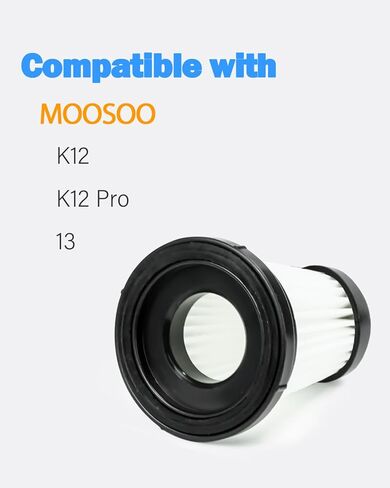قطع غيار فلتر BBT BAMBOOST مناسبة لـ MOOSOO K12، K12 Pro، 13 مكنسة كهربائية لاسلكية، مرشحات Hepa (6 عبوات) in Kuwait