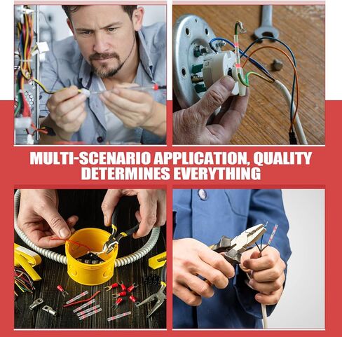 1000 قطعة من Therwen ختم لحام أحمر، موصلات مؤخرة قابلة للانكماش بالحرارة، AWG 22-18، موصلات أسلاك موصلات سلك كهربائي موصلات لحام طرفية مقاومة للماء لقوارب السيارات البحرية in Kuwait