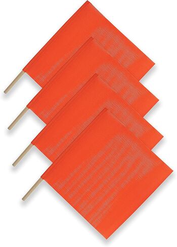 Bright Orange Safety Wide Load Flag Traffic Warning Flags for Trucks 4 Pack 18"x18" in Saudi Arabia