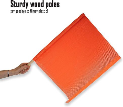 Bright Orange Safety Wide Load Flag Traffic Warning Flags for Trucks 4 Pack 18"x18" in Saudi Arabia