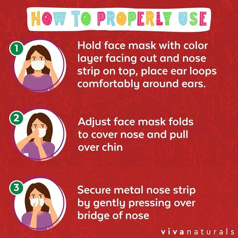 أقنعة وجه للأطفال للاستعمال مرة واحدة (50 قناعًا ملفوفًا بشكل فردي)، أقنعة وجه للأطفال مصنوعة من حلقات أذن مريحة وشريط أنف معدني قابل للتعديل، قناع وجه ممتاز للأطفال للاستعمال مرة واحدة مكون من 4 طبقات in Kuwait