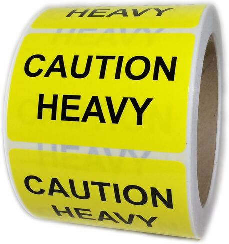 ملصقات مكتوب عليها "Caution Heavy" - 3" في 2" - 500 قطعة in Kuwait