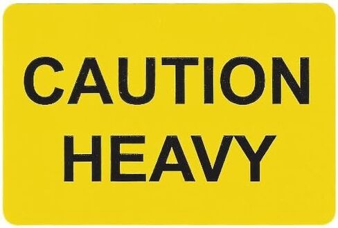 ملصقات مكتوب عليها "Caution Heavy" - 3" في 2" - 500 قطعة in Kuwait