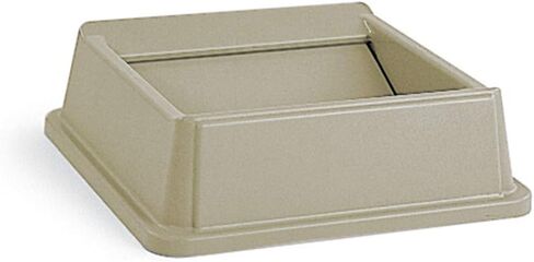 rubbermaid untouchable علوية لجهاز الأواني – free-swinging Top – يناسب قاعدة مربعة الشكل – رمادي فاتح, Square Swing-Top Lid for 3958 and 3959 Containers, Beige in Saudi Arabia