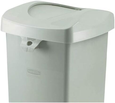 rubbermaid untouchable علوية لجهاز الأواني – free-swinging Top – يناسب قاعدة مربعة الشكل – رمادي فاتح, Square Swing-Top Lid for 3958 and 3959 Containers, Beige in Saudi Arabia