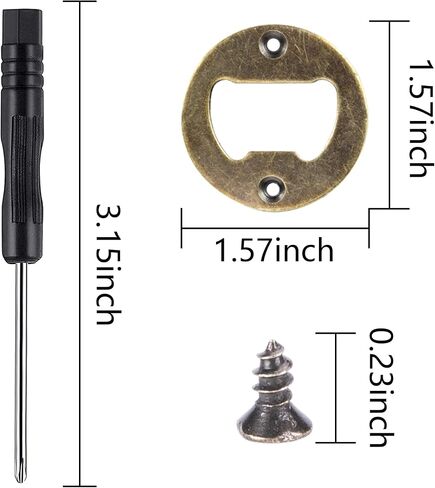 JINGTONG 25 مجموعة من مجموعات أدوات فتح الزجاجات DIY، إدراجات مقاومة للصدأ + 50 براغي مفك براغي معدني ملحقات أجزاء أجهزة البيرة لقالب الراتنج (فضي 25) in Kuwait
