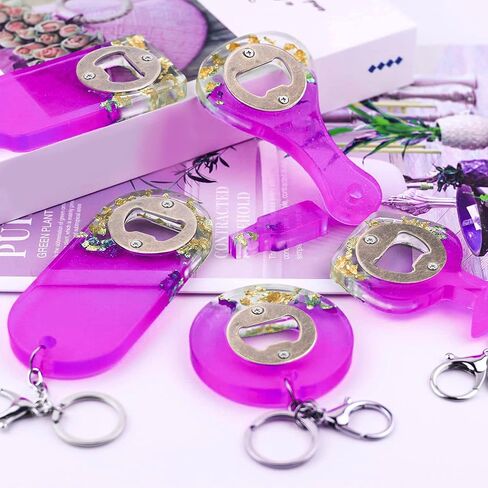 JINGTONG 25 مجموعة من مجموعات أدوات فتح الزجاجات DIY، إدراجات مقاومة للصدأ + 50 براغي مفك براغي معدني ملحقات أجزاء أجهزة البيرة لقالب الراتنج (فضي 25) in Kuwait