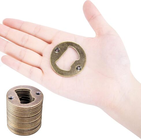 JINGTONG 25 مجموعة من مجموعات أدوات فتح الزجاجات DIY، إدراجات مقاومة للصدأ + 50 براغي مفك براغي معدني ملحقات أجزاء أجهزة البيرة لقالب الراتنج (فضي 25) in Kuwait