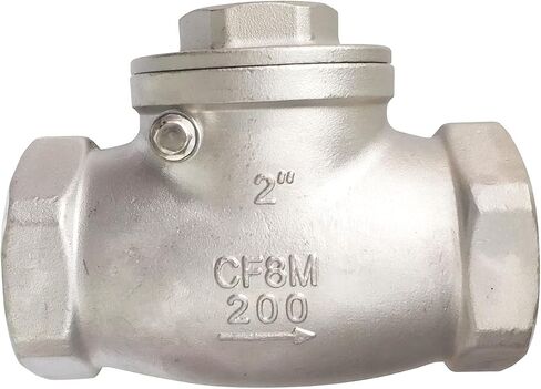 3/4 "NPT صمام فحص التأرجح أنثى PN16 CF8M، الفولاذ المقاوم للصدأ SS316 WOG200 PSI in Kuwait