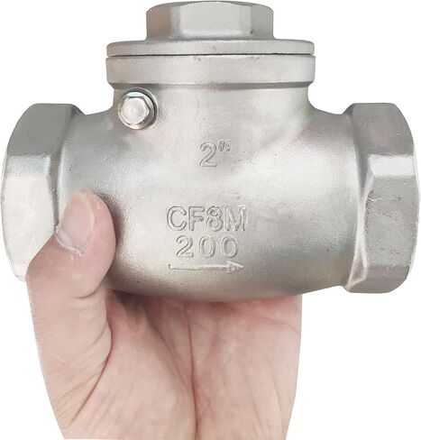 3/4 "NPT صمام فحص التأرجح أنثى PN16 CF8M، الفولاذ المقاوم للصدأ SS316 WOG200 PSI in Kuwait