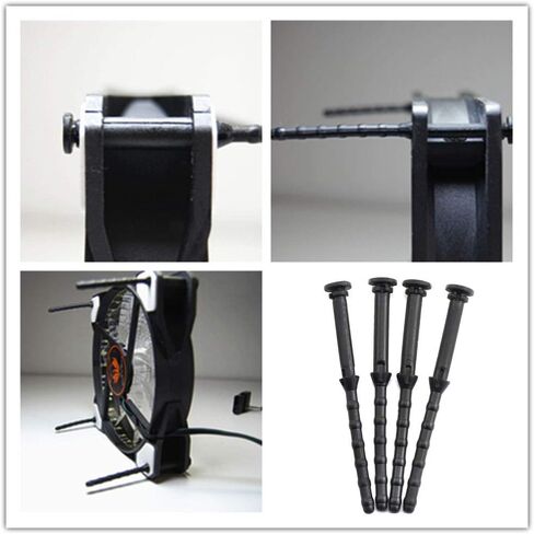 ماجيك آند شل 16 قطعة 67 مم المطاط مروحة التثبيت مسامير الكمبيوتر حالة الكمبيوتر الكمبيوتر امتصاص الضوضاء مكافحة الاهتزاز دبوس برشام الأسود in Kuwait