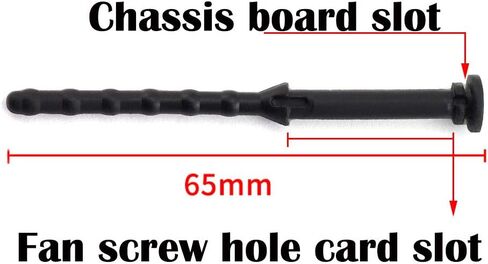 ماجيك آند شل 16 قطعة 67 مم المطاط مروحة التثبيت مسامير الكمبيوتر حالة الكمبيوتر الكمبيوتر امتصاص الضوضاء مكافحة الاهتزاز دبوس برشام الأسود in Kuwait