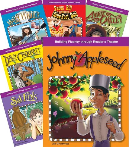 Teacher Created Materials - Reader's Theater: American Tall Tales and Legends - 8 Book Set - Grades 3-5 - Guided Reading Level I - S in Saudi Arabia