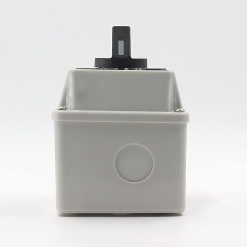 Generic Changeover Selector Switch Rotary Cam Switch Latching Switch with Installation Waterproof Box 380V 20A 3 Positions 12 Terminals LW26-203 Universal Rotary Cam Selector 1PCS in Saudi Arabia