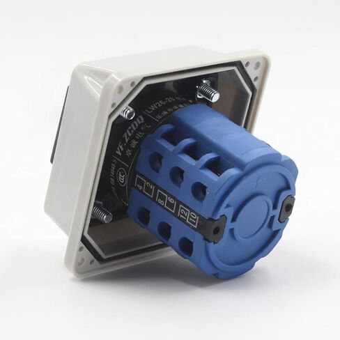 Generic Changeover Selector Switch Rotary Cam Switch Latching Switch with Installation Waterproof Box 380V 20A 3 Positions 12 Terminals LW26-203 Universal Rotary Cam Selector 1PCS in Saudi Arabia