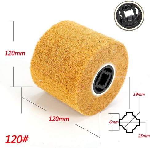 100x120mm Non-Woven Abrasive Polishing Wheel for The Surface Treatment of Metal Products Grit80# in Saudi Arabia