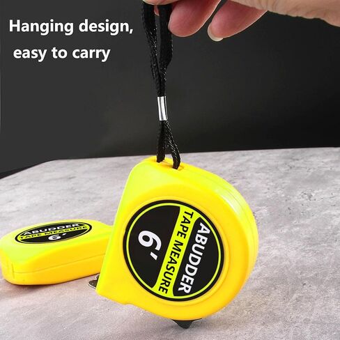 عبوة من 6 قطع شريط قياس باورلوك شريط قياس بطول 1.8 متر وأدوات قياس قابلة للسحب. in Kuwait