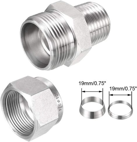 أنبوب ضغط من uxcell ، مع حلقات مزدوجة NPT1/2 × 3/4 a18112200ux0082 in Saudi Arabia