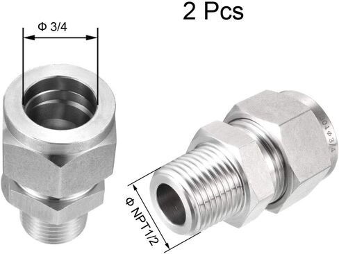 أنبوب ضغط من uxcell ، مع حلقات مزدوجة NPT1/2 × 3/4 a18112200ux0082 in Saudi Arabia
