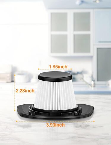 HEPA Filter 3 Pack, Washable, Reusable, Replaceable, Suitable for Brand Portutif V1 8000pa Wireless Handheld Vacuum Cleaner, High Efficiency Filter Dust Garbage Pet Hair in Saudi Arabia