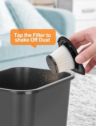 HEPA Filter 3 Pack, Washable, Reusable, Replaceable, Suitable for Brand Portutif V1 8000pa Wireless Handheld Vacuum Cleaner, High Efficiency Filter Dust Garbage Pet Hair in Saudi Arabia
