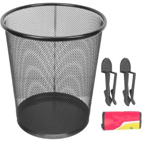 مجموعة واحدة من Cabilock، شبكة حديدية، حاوية قمامة منزلية، سلة قمامة، حامل قمامة المطبخ، ديكور مكتبي عتيق، سلة المهملات، ديكور أسود، سلة نفايات، تخزين القمامة، يمكن دلو النفايات in Kuwait
