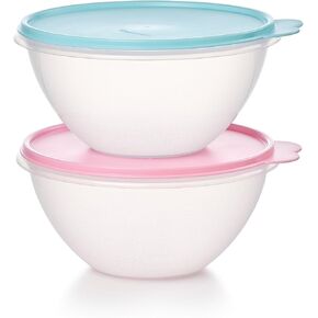 Tupperware Heritage Wonderlier 2 Cup Food Storage Bowl Set of 4 in Vintage Colors- Dishwasher Safe & BPA Free - (4 Containers + 4 Lids) in Saudi Arabia