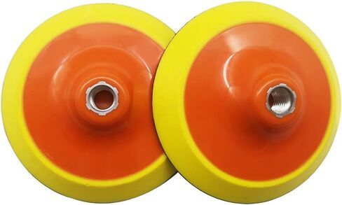 5 Inch Rotary Flexible Backing Plate, Hook-and-Loop Face 5/8" Thread PU Soft Backing Pad 2PCS Used On Rotary Polisher Sander for Sanding Polishing Buffing Finishing in Saudi Arabia