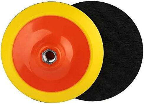5 Inch Rotary Flexible Backing Plate, Hook-and-Loop Face 5/8" Thread PU Soft Backing Pad 2PCS Used On Rotary Polisher Sander for Sanding Polishing Buffing Finishing in Saudi Arabia