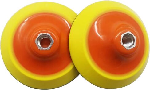 5 Inch Rotary Flexible Backing Plate, Hook-and-Loop Face 5/8" Thread PU Soft Backing Pad 2PCS Used On Rotary Polisher Sander for Sanding Polishing Buffing Finishing in Saudi Arabia