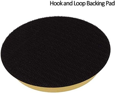5 Inch Rotary Flexible Backing Plate, Hook-and-Loop Face 5/8" Thread PU Soft Backing Pad 2PCS Used On Rotary Polisher Sander for Sanding Polishing Buffing Finishing in Saudi Arabia