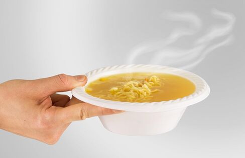 250 Pack- 5 Oz Disposable Plastic Bowls Plates - Strong and Sturdy - Heat-Resistant and Soak-Proof - Does Not Melt or Cave in Microwave - Heavy Duty BPA-Free Plastic in Kuwait