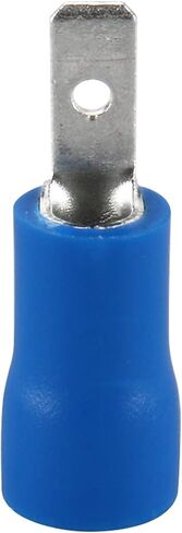 Baomain Blue Male Insulated Spade Wire Connector Electrical Crimp Terminal 16-14 AWG 2.8 x 0.5mm Pack of 100 in Saudi Arabia