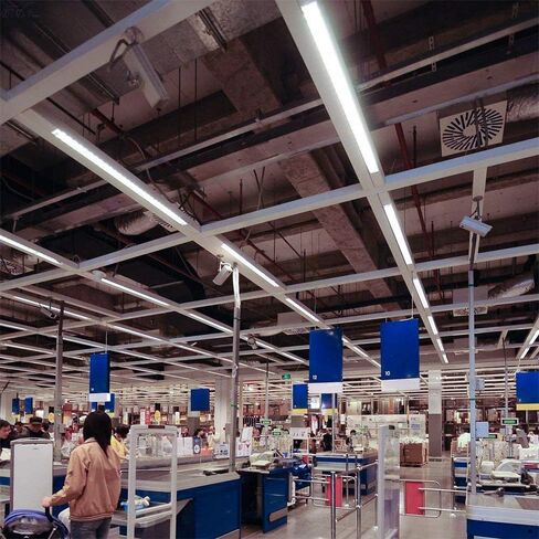 Barrina 8 FT LED Tube Lights, 44W 5500lm 5000K, Super Bright,T8 T10 T12 LED Bulb, FA8 Single Pin LED Lights, Clear Cover,LED Shop Bulbs to Replace Fluorescent Light Bulbs Pack of 12 in Kuwait