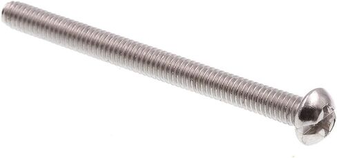 برغي آلة Prime-Line 9003911، رأس مستدير، مجموعة مشقوقة/فيليبس، #8-32 × 2 بوصة، فولاذ مقاوم للصدأ درجة 18-8، عبوة من 20 قطعة in Saudi Arabia