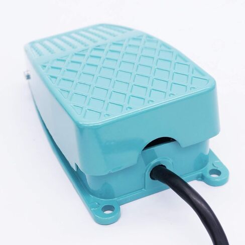 Twidec/250V 10A Momentary Nonslip Foot Pedal Switch SPDT NO NC Handsfree Aluminum Foot Switch with 1M Cable TFS-2 in Saudi Arabia