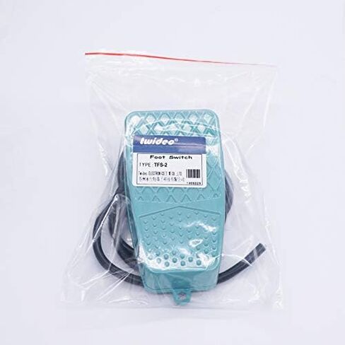 Twidec/250V 10A Momentary Nonslip Foot Pedal Switch SPDT NO NC Handsfree Aluminum Foot Switch with 1M Cable TFS-2 in Saudi Arabia