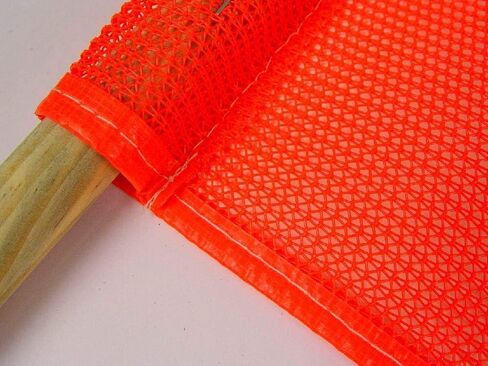 NMC National Marker STF3 Mesh SAF-T-Flag - برتقالي فلورسنت، 19 بوصة × 30 بوصة، علم بلاستيكي للسلامة المرورية in Kuwait