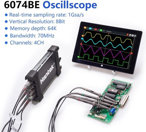 معدات تشخيص السيارات Hantek 6074BE ، جهاز تشخيص الذبذبة في السيارات، جهاز تشخيص السيارات، منظار ذبذبات خاص للسيارة، مع 4CH 70MHz 1GS / s in Kuwait