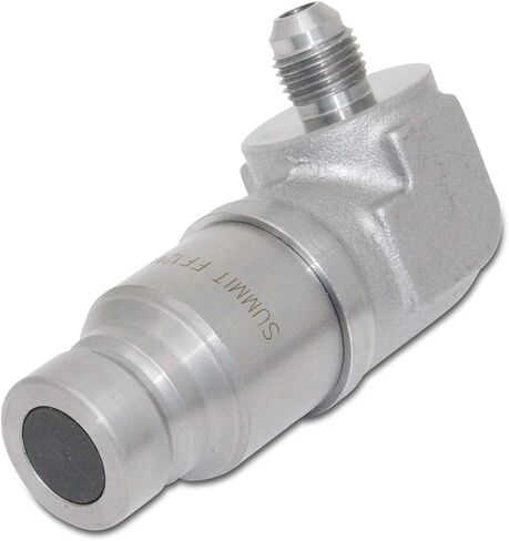 90 Degree Male Flat Face Skid Steer Hydraulic Quick Connect Coupler, 3/8″ JIC Male Thread in Saudi Arabia
