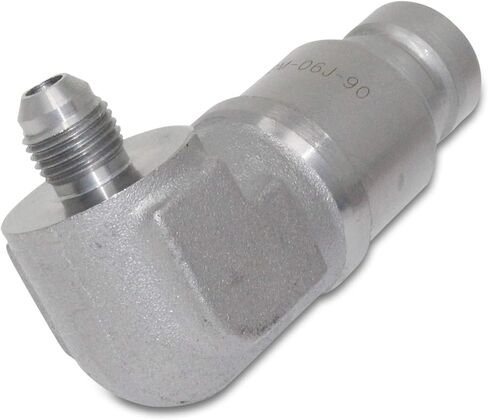 90 Degree Male Flat Face Skid Steer Hydraulic Quick Connect Coupler, 3/8″ JIC Male Thread in Saudi Arabia
