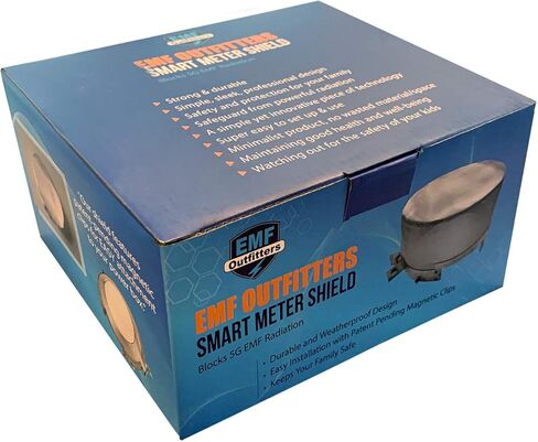 EMF Outfitters - درع العداد الذكي مع حوامل مغناطيسية معلقة براءة اختراع، قفص فاراداي للمتر الذكي، غطاء مقياس ذكي درع إشعاع الراديو، حماية 5 جي، حماية شبكة حماية من العداد الذكي in Kuwait