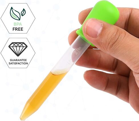20Pcs Liquid Droppers Silicone 5ml with a Clean Brush Plastic Pipettes Eye Dropper with Bulb Tip for Candy Mold,Candy Molds Gelatin Maker,Industrial Science and Crafts Projects in Kuwait