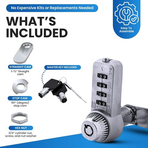 Combi-Cam 7432S & Keys Ultra, 0 5/8, Chrome in Saudi Arabia