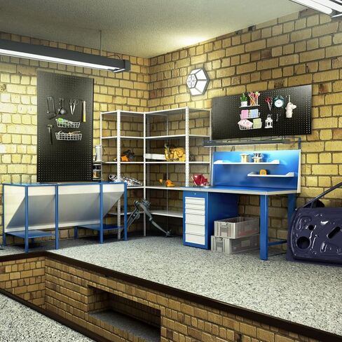 2 قطعة من ألواح الخشب الليفية عالية الكثافة مقاس 60.96 × 48 بوصة، عرض مثبت على الحائط، لوح بيجبورد أسود مع أجهزة تركيب، ألواح ربط ذات فتحات مستديرة للجدران، ومنظمات ورش عمل غرفة المرآب الحرفية والتخزين in Kuwait