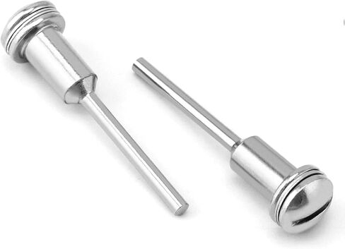 QWORK عرقوب قطع عجلة HSS حامل مغزل، 10 قطع 1/8 "عرقوب مغزل قطع عجلة طاحونة قطع عجلة مغزل لقطع عالية السرعة، متوافق مع معظم قطع الأدوات الدوارة in Kuwait