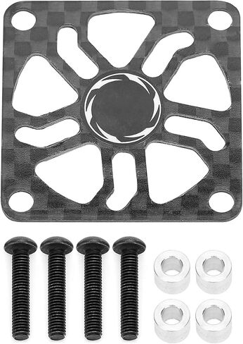 RiToEasysports RC Motor Cooling Fan Cover Carbon Fiber Regulating Fan Protection Cover(40mm) in Kuwait