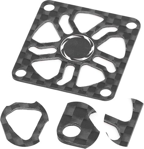 RiToEasysports RC Motor Cooling Fan Cover Carbon Fiber Regulating Fan Protection Cover(40mm) in Kuwait